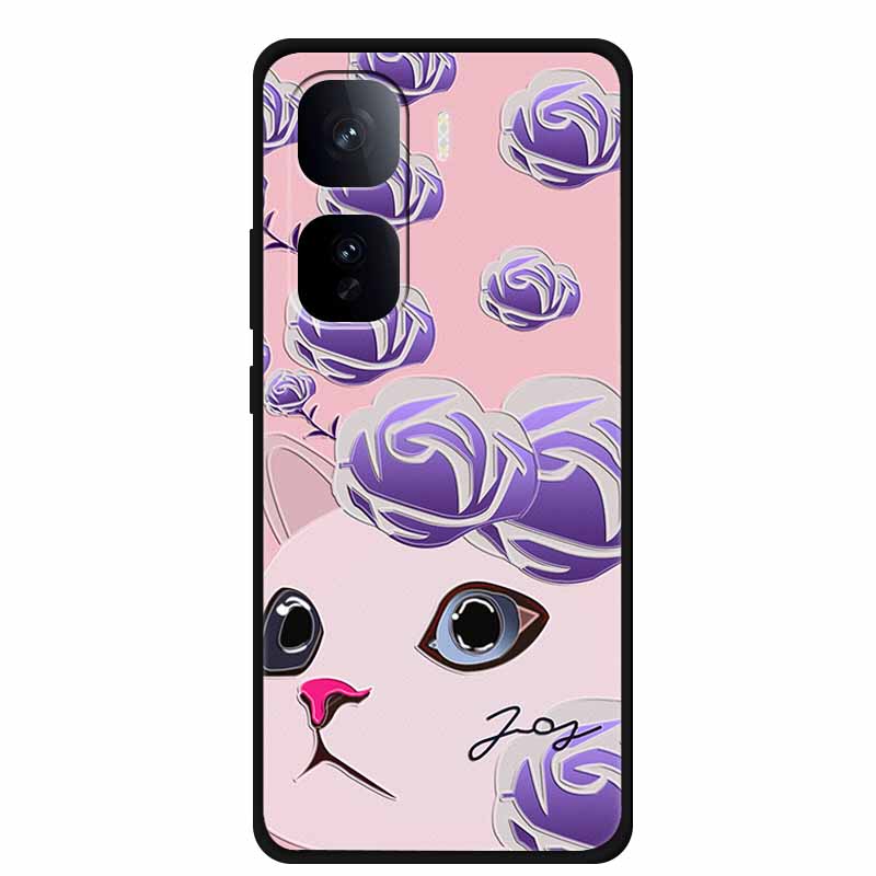 3D Emboss Case For Vivo iQOO Neo 10 Pro Plus Phone Case Flower Silicone Soft Back Cover Coque For Vivo iQOO Neo10 Pro Case Funda