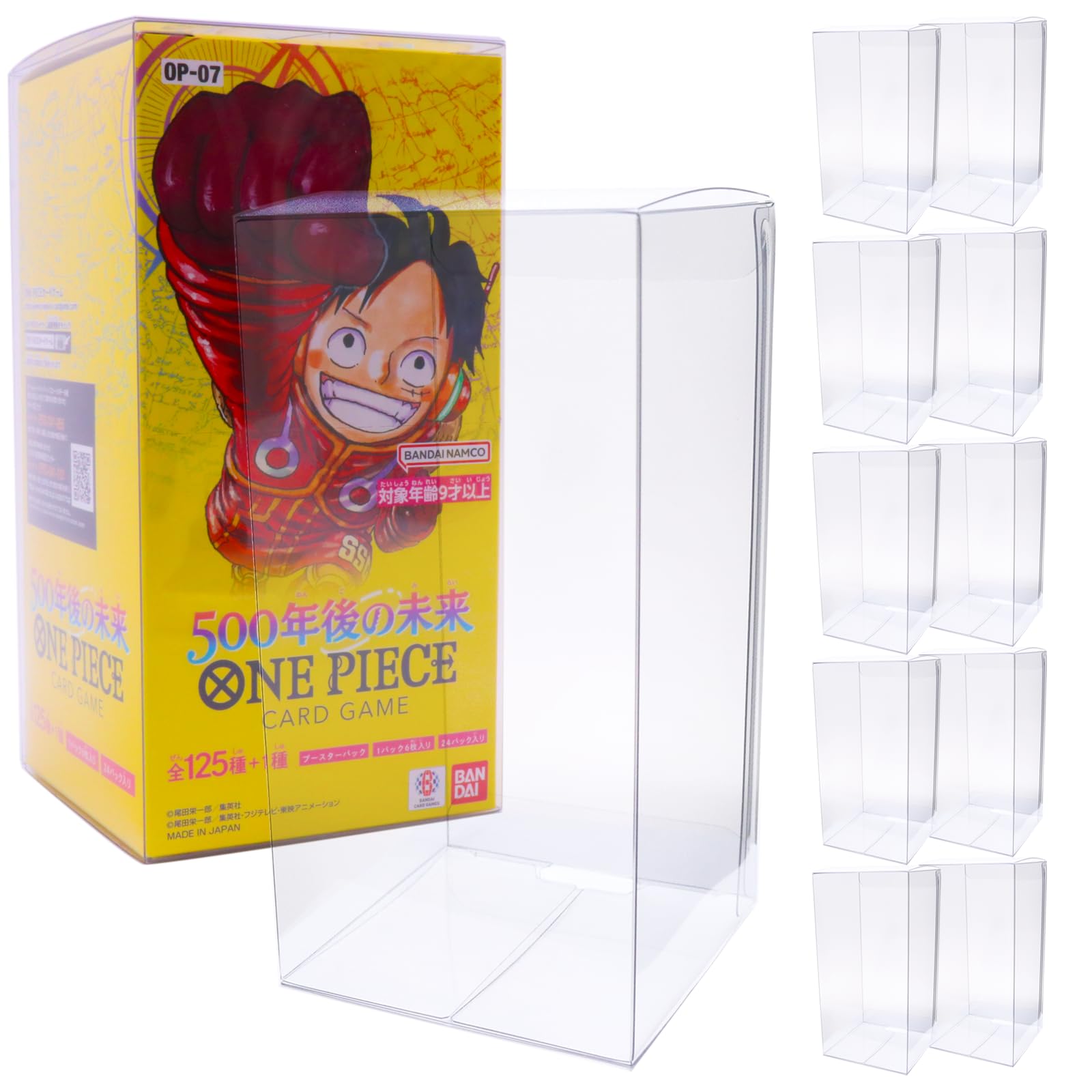 Коробка для карточной игры One Piece, загрузчик, ударопрочная, УФ-защита, Xrypto из Новой Регулярной [Под наблюдением коллекционера] (Набор 10, Размер)