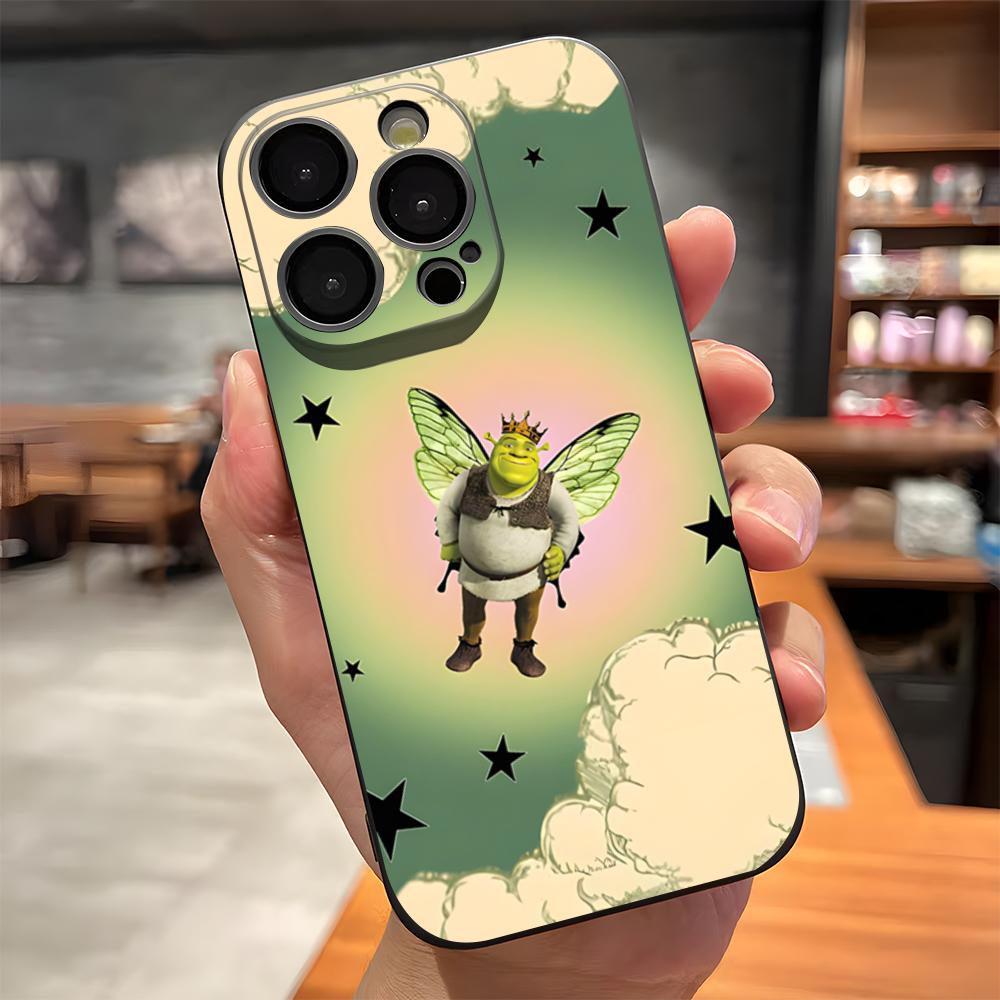 

Shrek Phone Case For IPhone 17 Pro Max 15 Pro 16 14 Plus 12 13 Mini 11 Pro Shockproof Soft Cover iPhone15 Plus