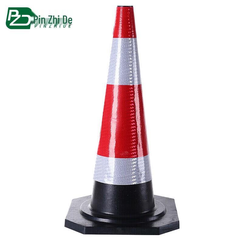 90CM Reflective Rubber Traffic Cone