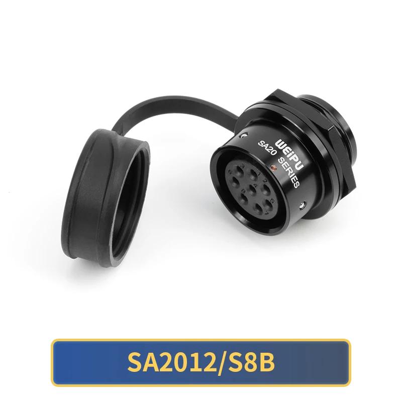 WEIPU Waterproof Power Connector SA20 Series 2-15 Pin Male Plug Female Socket Panel Mount Aviation Connector Electrical Systems