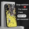 Classic Anime Digimon Japan Art Poster Phone Case For Redmi Note 14 13 12 11 Pro Plus S 5G 14C A3 Soft Black Phone Cover