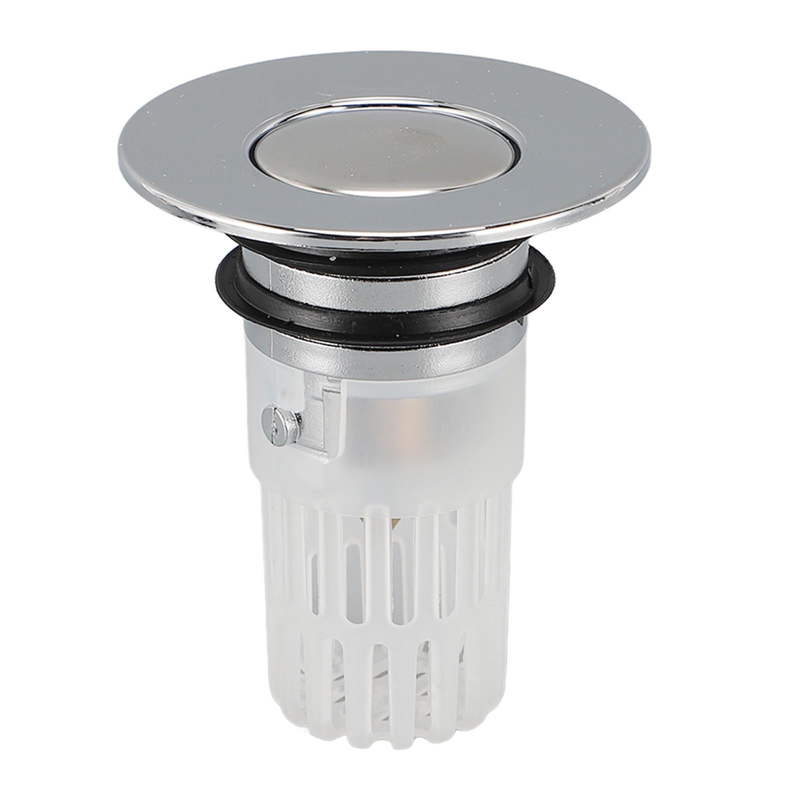 Sink Drain Strainer with Detachable Mesh Basket Copper Core Pop Up Sink Stopper Hair Catcher for Bathroom Washbasin