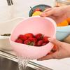 1 Pcs Food Grade Plastic Rice Strainer Vegetable Washing Basket Washing Drain Basket Kitchen Multi-purpose Storage