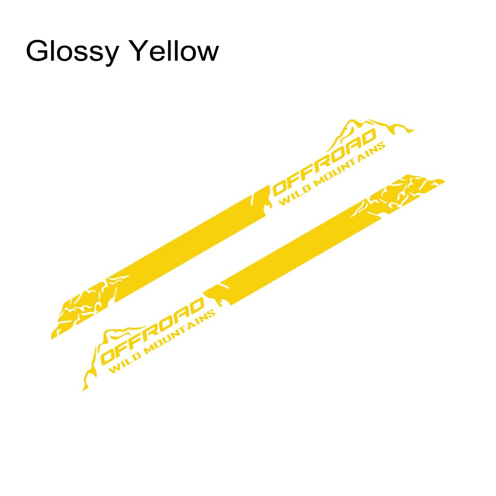 Universal Car Stickers Wild Mountain Style Decor Decals For Ford F150 Ranger Chevrolet Silverado Isuzu Dmax Toyota Hilux Tundra