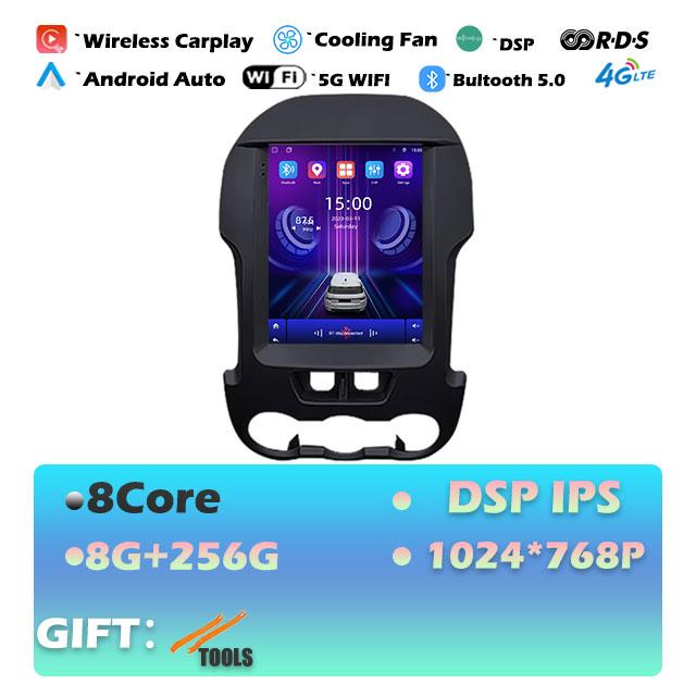 1024*768P For Ford Ranger 2012-2015 Carplay Android 14 Car Radio Multimedia Video Player Navigaion Head Unit Stereo 2Din Audio