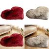 Soft Fluffys Fuzzy heart-Shape Area Rugs, Antiskid Luxury Plushes Faux Fluffys Carpets for Children Playroom Living Room