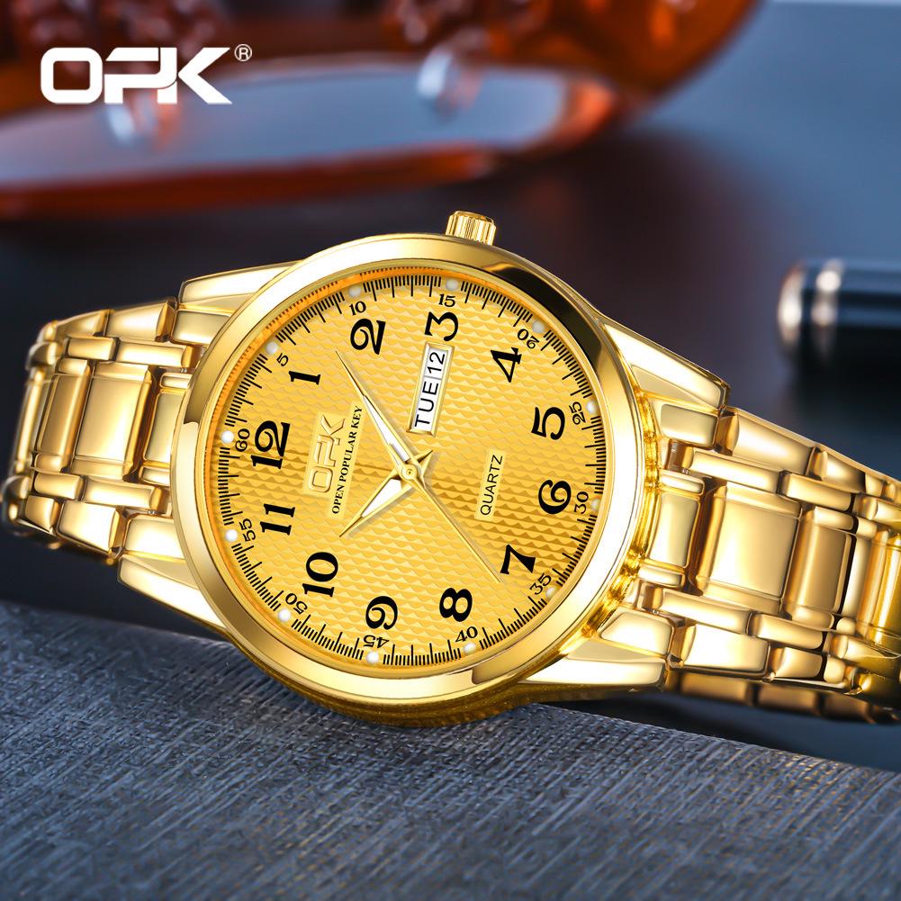 OPK Men's Double Calendar Quartz Watch - Douyin Hot Seller