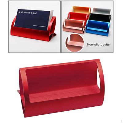 Aluminum Alloy Business Card Holder for Professional Display and Organization