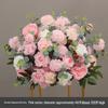 Simulated Silk Floral Arrangement: Round Flower Ball for Aisle, Table, or Wedding Stage Decoration.