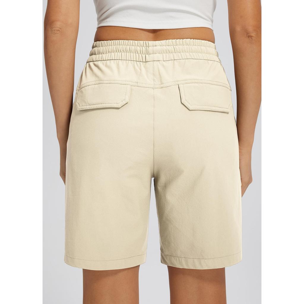 Sommershorts für Damen, lässig, hohe Taille, weiter Beinschnitt