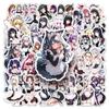 50Pcs Anime Cartoon Maid Stickers Cute Beauty Computer Cartoon Graffiti Suitcase Notebook Computer DIY Decoration Sticker Toy