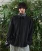 Newaube Wool Blend Overshirt Jacket Black