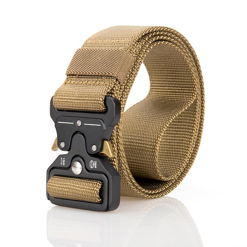 Cobra Tactical Nylon & Leather Men's Belt - Versatile Canvas Trouser Accessory