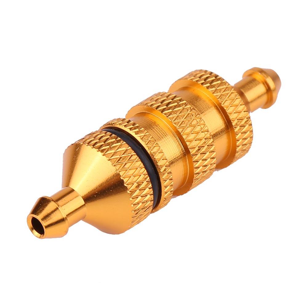 HSP Alloy Aluminum Oil Nitro Fuel Filter for 1/8 1/10 Scale RC Model Car (Gold)