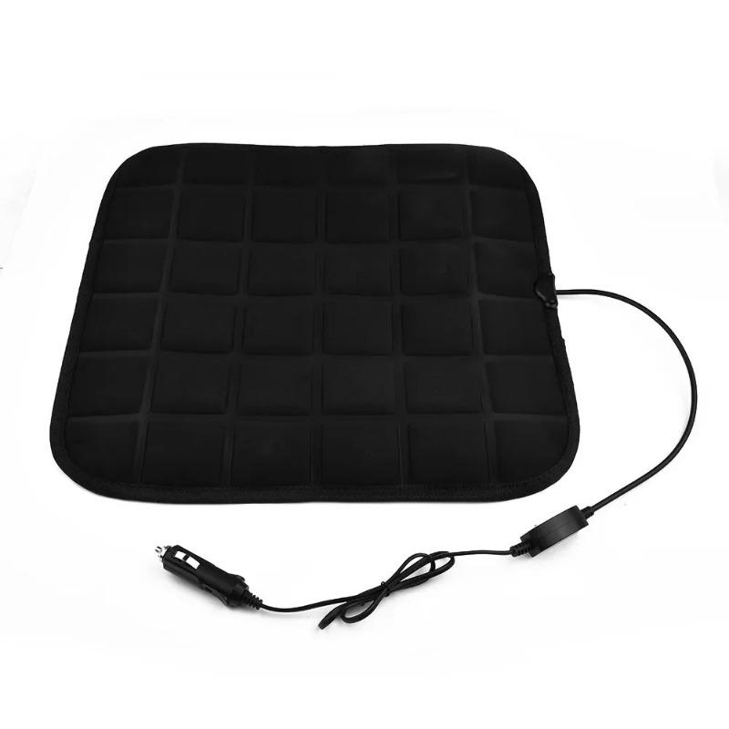 12V Heated Seat Pads Adjustable Car Cushion Electric Heating Universal Front Seats Warmer for Winter Driving Warm Accessory Kit