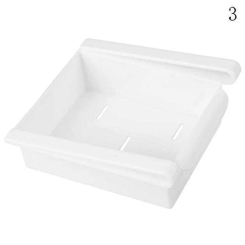 2025 New Kitchen Fruit Food Eggs Storage Boxs Plastic Clear Fridge Slide Under Shelf DrawerBox Rack Holder Refrigerator Drawers