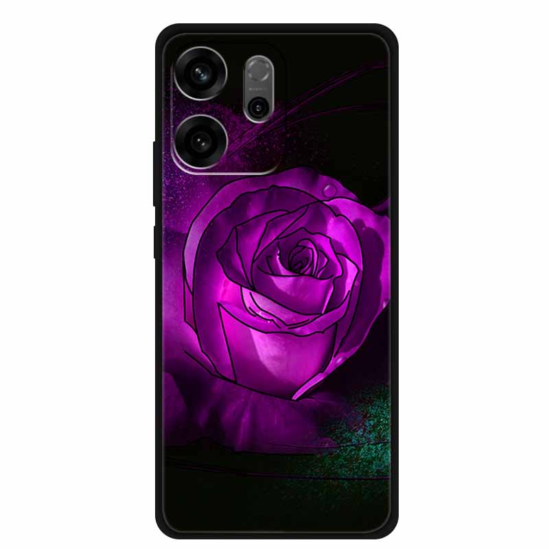 For Oppo Reno14 F Case 3D Flowers Emboss Phone Cases for Oppo Reno 14 F Reno14F 5G Back Protective Covers Soft Silicone Bumper