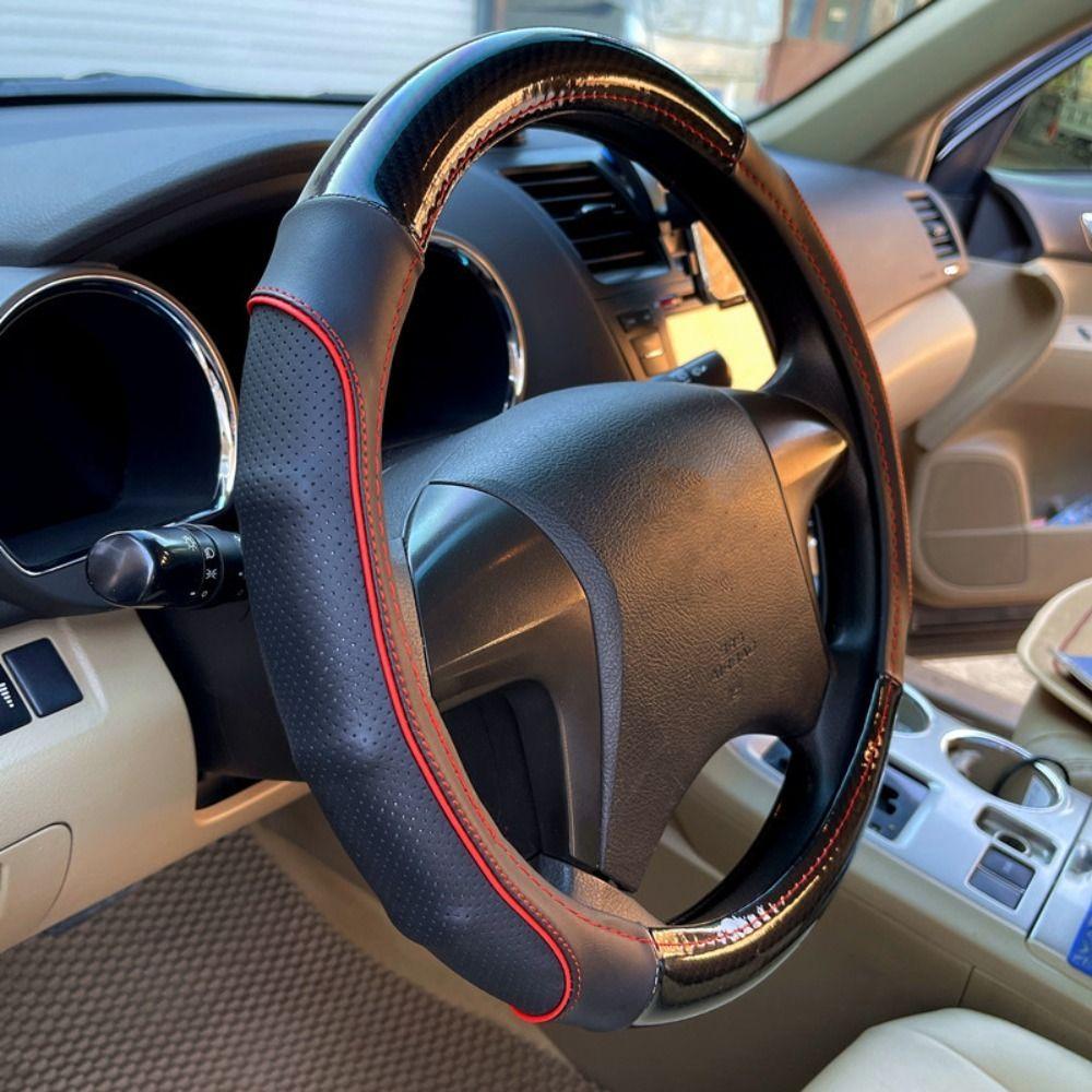 Suitable 37-38CM Car Decoration Anti Slip Car-styling Breathable Car Steering Wheel Cover Car