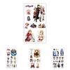 Exquisite Anime Mini Tattoo Aufkleber mit charmanten Zeichentrickfiguren für einen einzigartigen Ausdruck