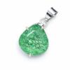 Φυσικό Πράσινο Σμαραγδένιο Κρεμαστό Κόσμημα 41 καράτια Ασήμι 925 Στερεό Ασήμι Κοσμήματα με Πολύτιμους Λίθους Δώρο