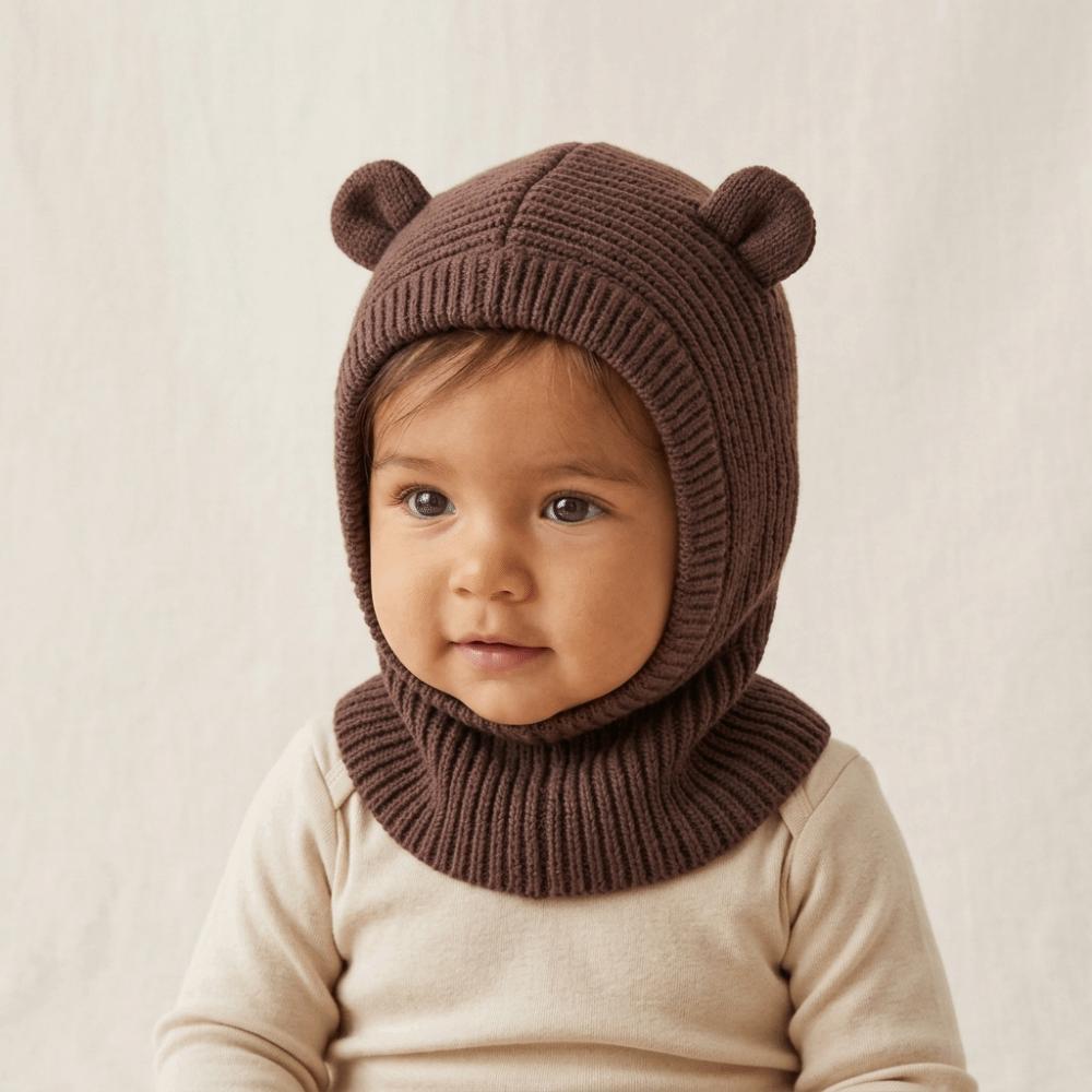 Hood Kids Scarf Hat Keep Warm Children Windproof Cap Soft Knitted Balaclava Hat Boy