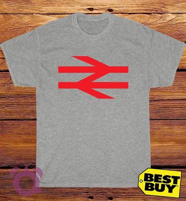 Ship From USA British Rail Logo Men's Funny T-Shirt Size S To 5XL