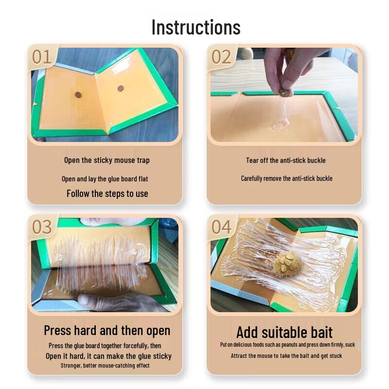 Pułapka na myszy Land Battle Hawk Super Klejąca