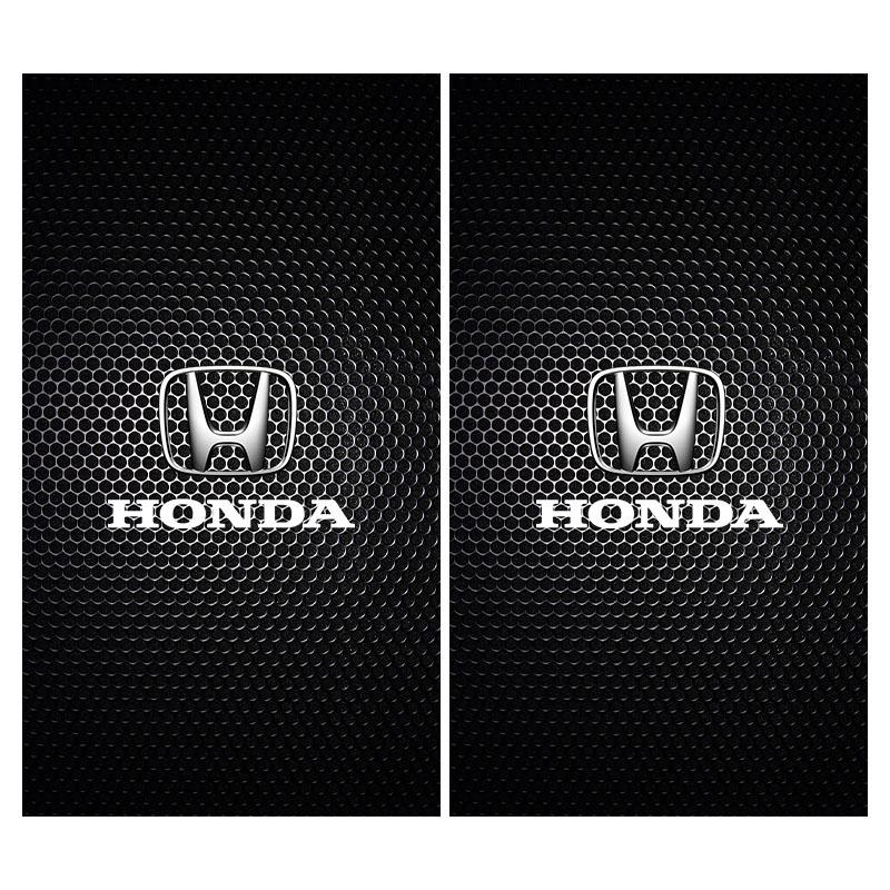 2Pcs Car Logo Center Pillar Protective Film Anti-scratch Sticker Decal For Honda Fit Mugen Insight Type S R VTEC Vezel RR SiPilot Fit XRV CRV HRV Dio
