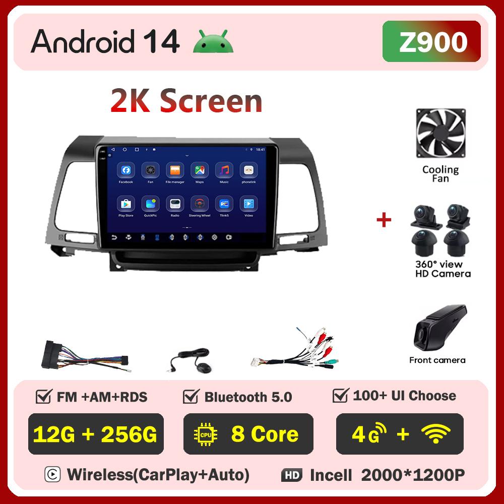 Car Multimedia Player For kia Opirus GH 2006 -2011 Car Radio Player Touch Screen Wireless Android 14 Intelligent System 5G Wifi