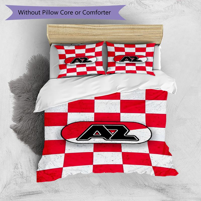 Parure de lit 3 pièces avec housse de couette (1*Housse de couette + 2*Taie d'oreiller, sans noyau), Ensemble de literie imprimé AZ Alkmaar, Décor de chambre à coucher, Toutes saisons, Cadeau d'anniversaire