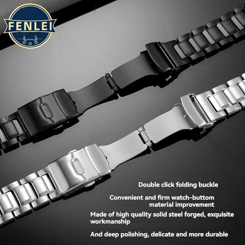 Dla Paska do Zegarka Casio GW-9500 GW-9500-1/1A4/3 Druga Generacja Figurka z Gliny Stal Nierdzewna Modyfikowany Pasek do Zegarka Akcesoria