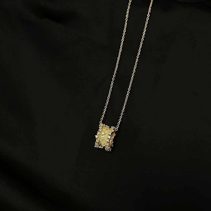 Collier Haut de Gamme Luxe Léger Nuit Étoilée Insomniaque Étoiles Simples Micro-Incrustées Zirconium Chaîne de Clavicule Tempérament de Niche