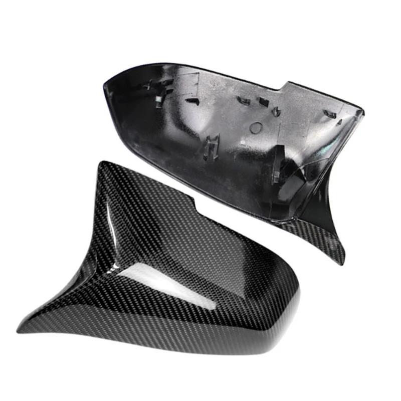 Copri specchietti retrovisori auto finitura nera in fibra di carbonio per BMW Serie 5 6 7 F10 F11 F18 F07 F12 F13 F06 F01 F02 LCI