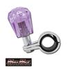 Diamond-cut Handle Spinner, Foam, Purple, Fits Handlebars from 27mm To 33mm