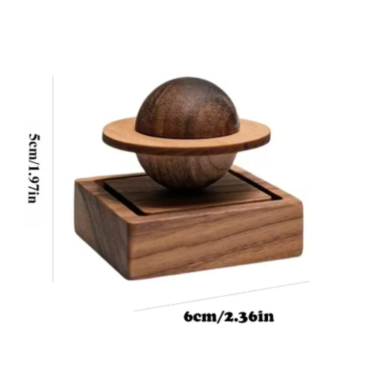 1/2PCS Incense Diffuser Gift Set Jupiter Orbit Diffuser Handcrafted Walnut Planetary Diffuser for Aromatherapy Decor for Friends