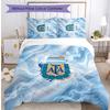 Argentina Football Printed Bedding 3 Piece Set Cozy Breathable Bed Cover Set As Housewarming Holiday Gift