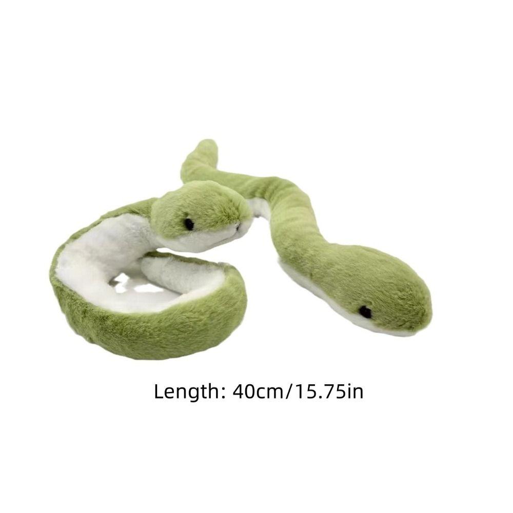 Small Green Snake Plush Toy Year Of The Snake Animal Snake Dolls Bag Decor Stuffed Snake  Kids Toy