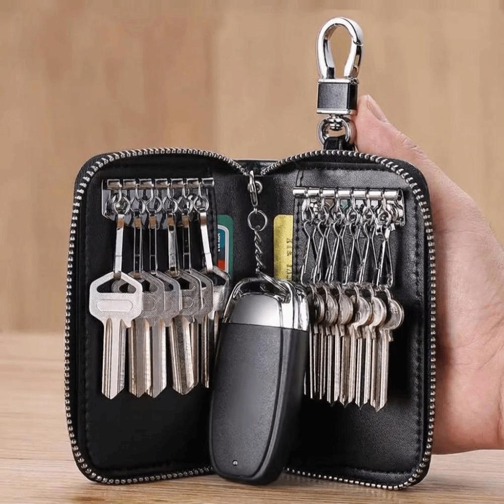 Retro Car Key Wallet Portable Key Storage Pouch Lightweight Key Organizer Business Use