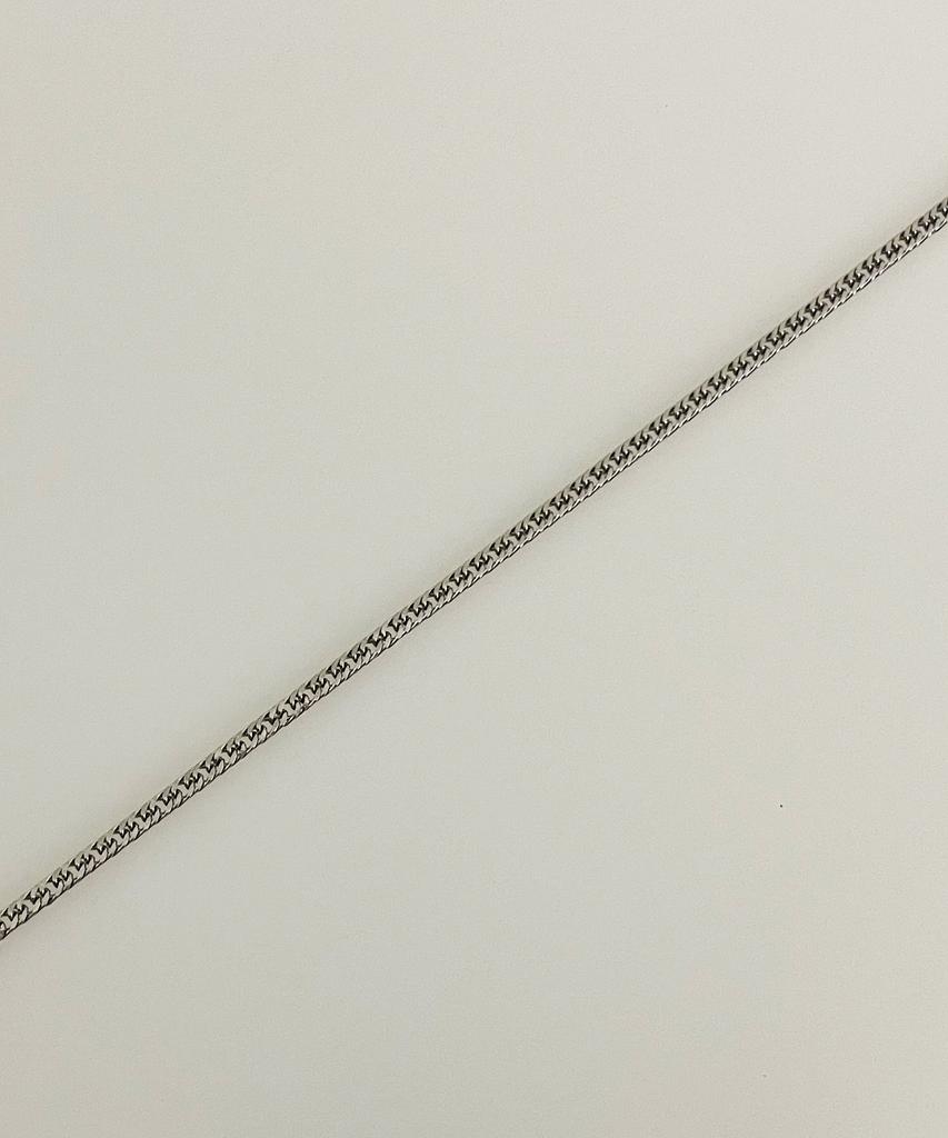 Sexto [Necklace][Surgical Steel] 0.8 Dc Chain Necklace Silver
