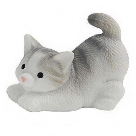Mini Resin Cat Figurines Cute Realistic Cat Statue Miniature Animal Figures for Cake Toppers Car Dashboard Decor Micro Landscape Dollhouse DIY Crafts C
