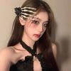 Skeleton Skeleton Hand Rose Hairpin Flower Halloween Headwear Ghost Claw Hair Clip  Children Girls