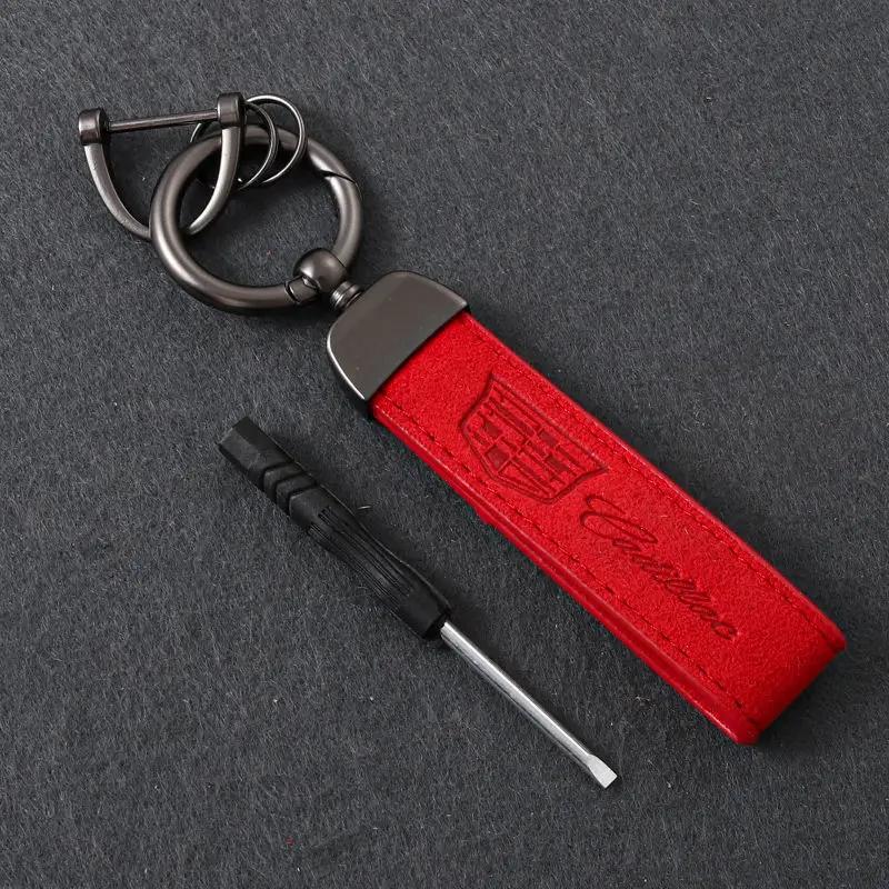 

Car Keychain Buckle Holder Key Landyard for Cadillac Escalade CTS ATS SRX Deville BLS XT4 XT5 XT6 STS XTS SLR XLR CT4 CT5 CT6 красный