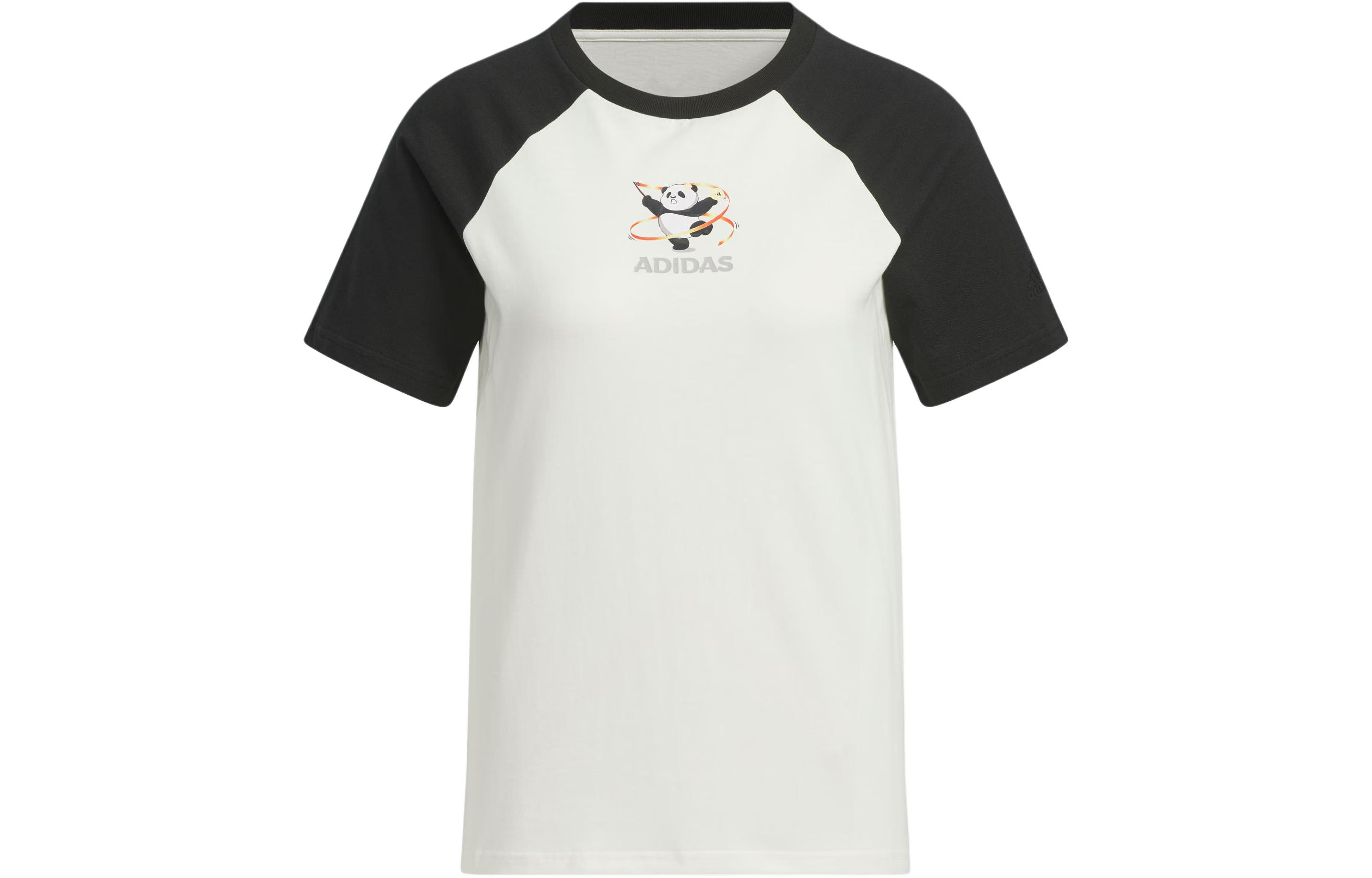 Adidas Raglan Sleeve T Shirt Women s Black JI6867 M