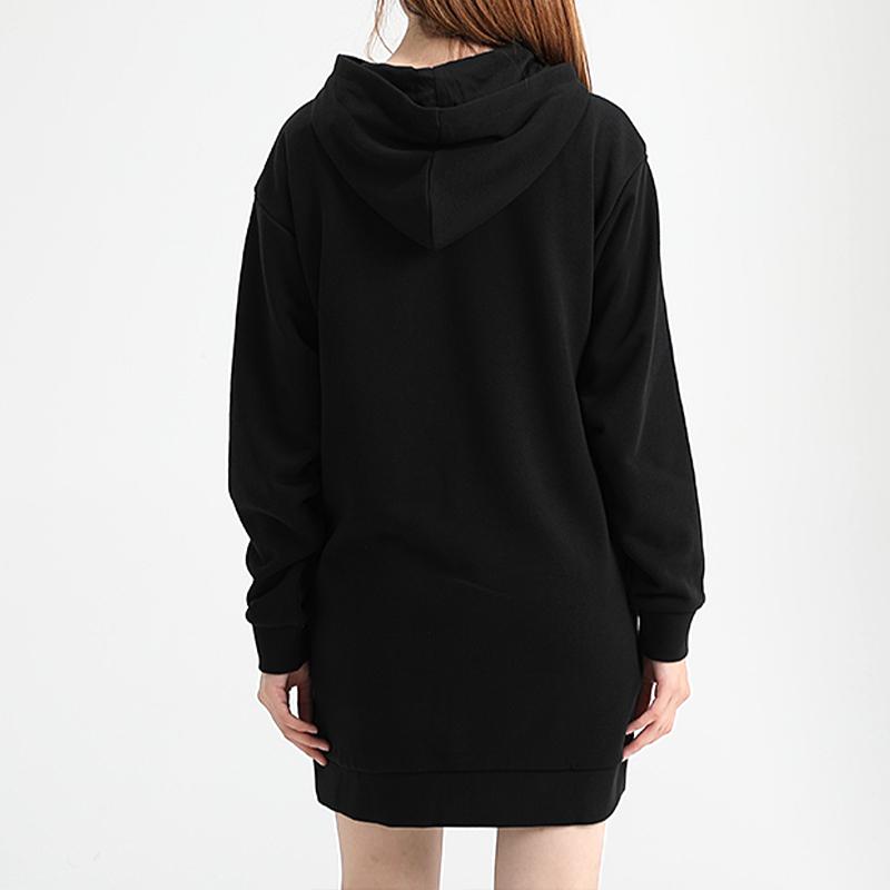 PUMA Women's Amplified Hooded Long Sleeve Dress Black 586594-01