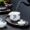 MULTIPOTENT Mutton-Fat Jade Portable Ceramic Travel Tea Set