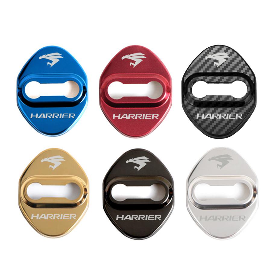 4pcs Car Door Lock Cover Protect Buckle Cover Stickers For Toyota Harrier Accessories K33