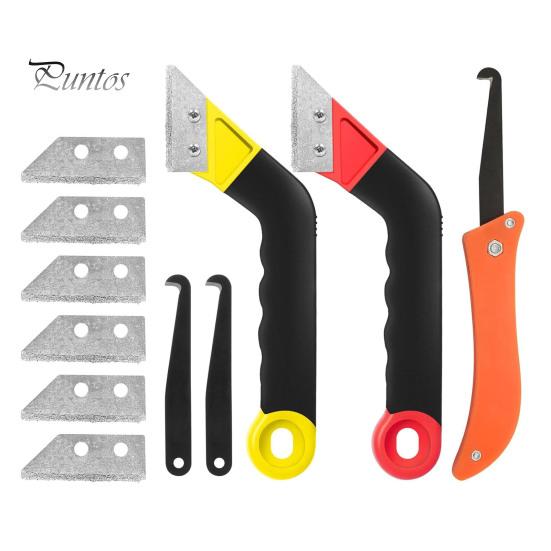 

11 шт./набор инструментов для удаления затирки, пила для затирки плитки, инструменты для опреснения плитки, для очистки и ремонта зазоров между плитками 11pcs