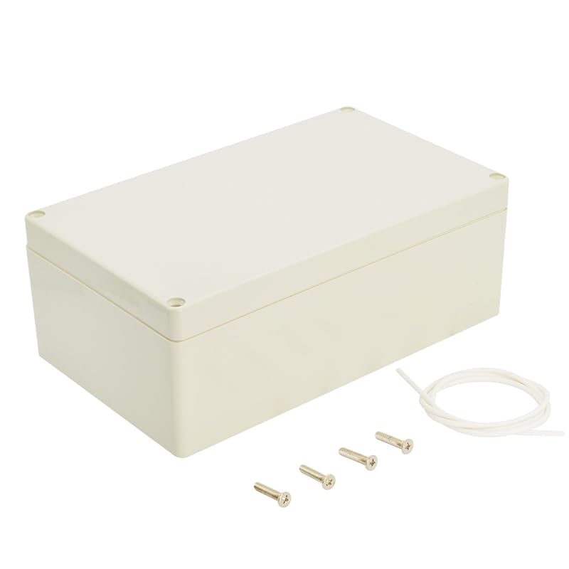 LeMotech Waterproof Dustproof IP65 ABS Plastic Junction Box Universal Electric Project Enclosure Pale Gray 3.3 X 2.3 X 1.3 Inch (83 X 58 X 33 Mm)