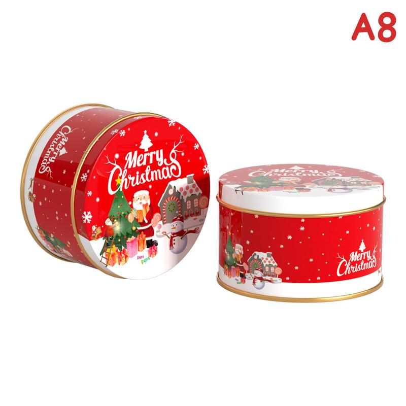 

Рождественские банки для конфет «Старый человек» Декоративные круглые жестяные коробки Рождественские конфеты Упаковка для печенья Банка Контейнеры для свечей Подарочная коробка для конфет